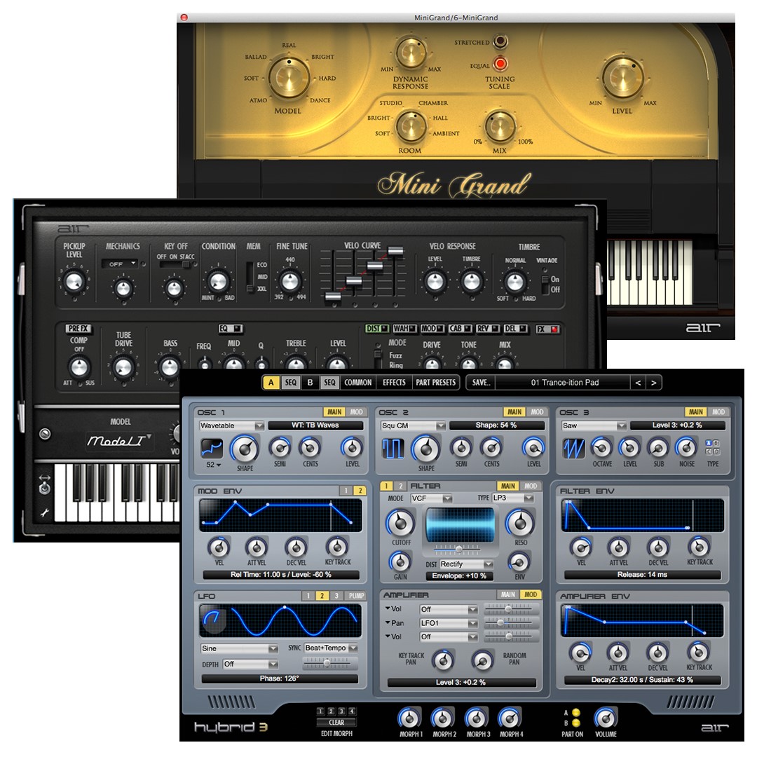 Air Music Tech Air Expansion  Pack 3  (Hybrid/Mini Grand/Velvet)